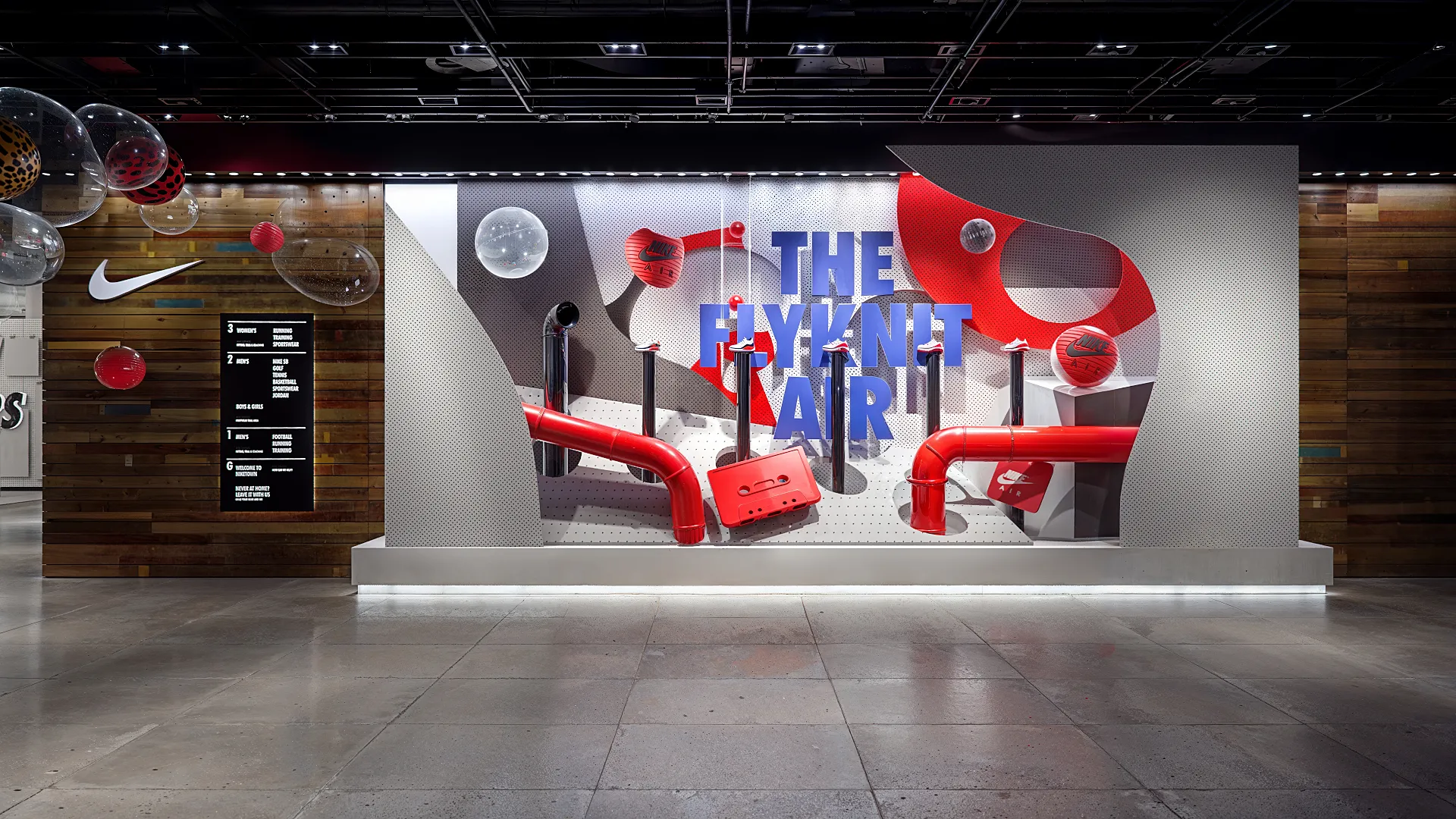 Example of our 3D visualization work for Nike Store