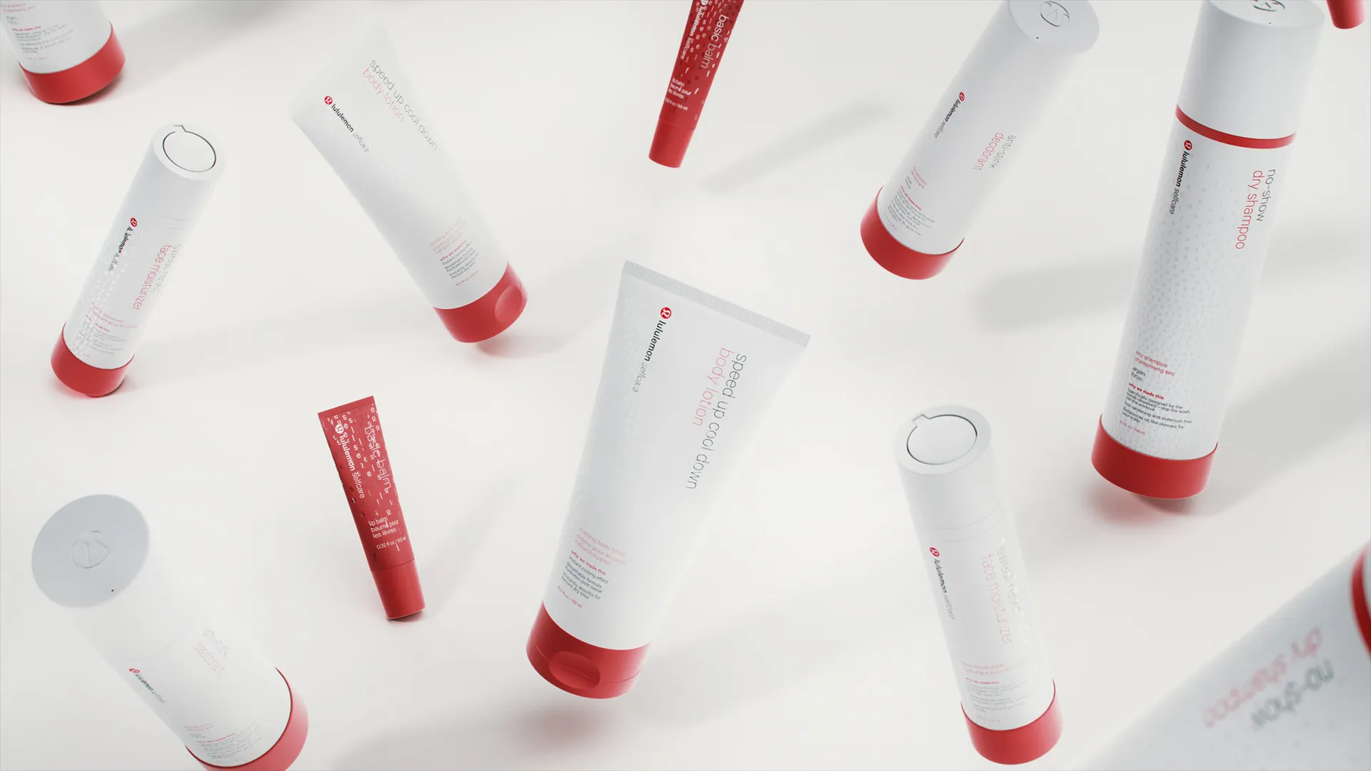 Lululemon athletic retail store 3D visualization and motion design